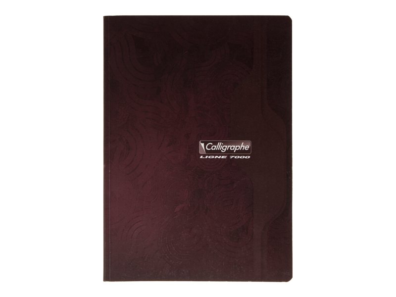 Calligraphe 7000 - Cahier broché 24 x 32 cm - 192 pages - grand carreaux - disponible dans différentes couleurs