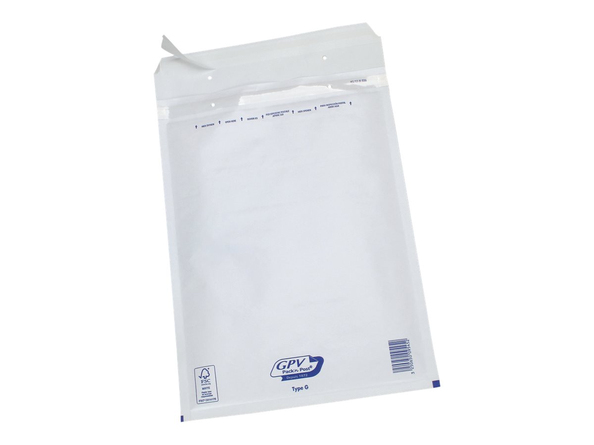Gpv Pack N Post 100 Pochettes Bulles 230 X 335 Mm Bande De Protection