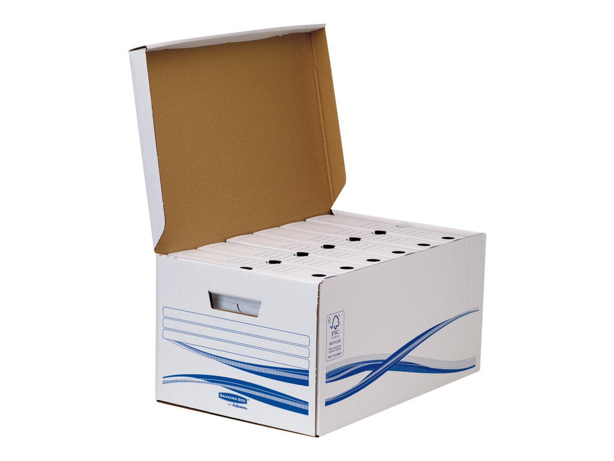 Bankers Box Basic Maxi A4+ - Conteneur + 6 boîtes archives dos 8 cm - Fellowes