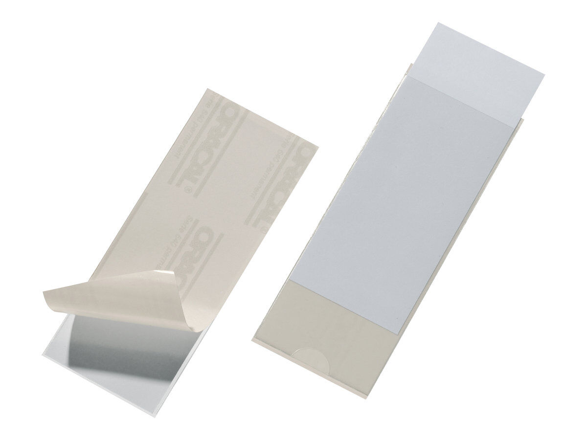 DURABLE POCKETFIX - 10 Porte-étiquettes adhésives - 60 x ...