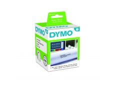 Dymo LabelWriter  - Ruban d'étiquettes auto-adhésives - 2 rouleaux de 260 étiquettes (36 x 89 mm) - fond blanc écriture noire
