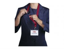 Durable - 10 Lacets pour badge - cordon détachable - rouge