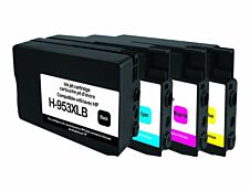 Cartouche compatible HP 953XL - pack de 4 - noir, cyan, magenta, jaune - UPrint H.953XL 