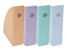 Exacompta Mag-Cube Aquarel - 4 Porte-revues - couleurs pastels glossy