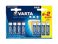 VARTA High Energy  - 8 piles alcalines - AAA LR03
