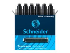 Schneider - 6 Cartouches d'encre pastel - noir