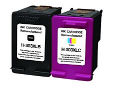 Cartouche compatible HP 303XL - pack de 2 - noir, cyan, magenta, jaune - UPrint H.303XLBK/CL 