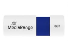 MediaRange - clé USB 8 Go - blanc et bleu