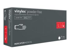 Vinylex - 100 gants non poudrés  - taille 8/9 - vinyle - transparent