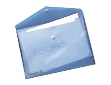 FolderSys - Pochette velcro - pour A4 - pour 100 feuilles - rouge transparent