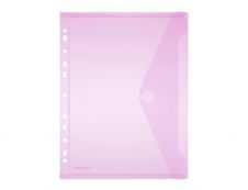 FolderSys - valisette - A4 - pour 20 feuilles - rouge, transparent