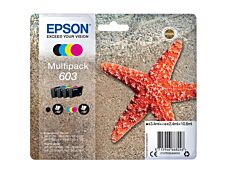 Epson 603 Etoile de mer - pack de 4 - noir, cyan, magenta, jaune - cartouche d'encre originale