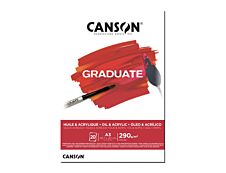 Canson Graduate - Bloc dessin huile et acrylique - 20 feuilles - A3 - 290 gr