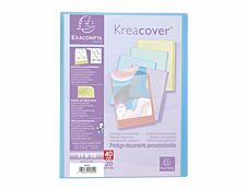 Exacompta Kreacover Pastel - Porte vues personnalisable - 40 vues - 11 x 15 cm - disponible dans différentes couleurs