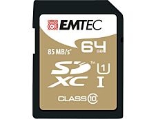 Emtec Elite Gold - carte mémoire 64 Go - Class 10 - SDXC UHS-I U1