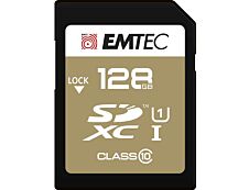 Emtec Elite Gold - carte mémoire 128 Go - Class 10 - SDXC UHS-I U1