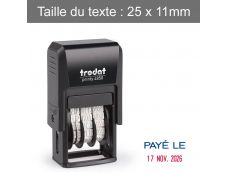 Trodat - Tampon Dateur Printy 4850 - "Payé le"