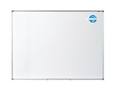 DAHLE - Tableau blanc émaillé 90 x 120 cm - magnétique - cadre alu renforcé