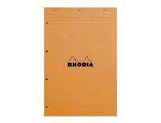 Rhodia Basics - Bloc notes - A4 + - 160 pages - petits carreaux - 80g - perforé