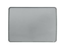 Nobo - Tableau blanc Slimline en acier laqué - 58 x 43 cm - magnétique - cadre argent