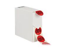 Logistipack - Boîte distributrice 500 étiquettes -30% - rouge