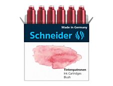 Schneider - 6 Cartouches d'encre pastel - blush