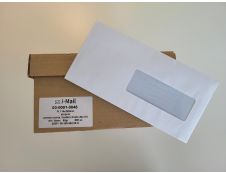Boite de 500 enveloppes avec fenêtre - format 114*229mm