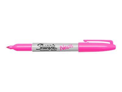 Sharpie - Pack de 12 marqueurs permanents - pointe fine - rose neon