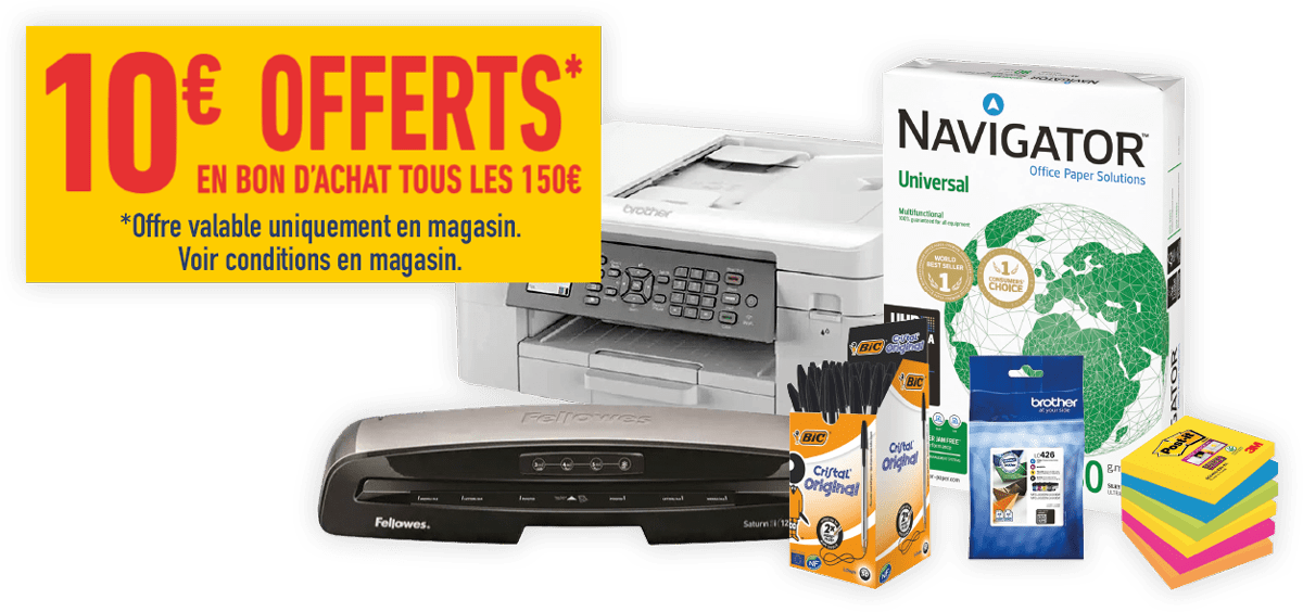 10€ offerts tous les 150€