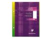 Clairefontaine - feuilles simples 17x22 cm - 60 pages - perforées - blanches unies