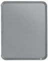 Nobo - Tableau couleur argenté Slimline en acier laqué - 360 x 280 mm