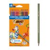 BIC KiDS Evolution Stripes - 12 Crayons de couleur - couleurs assorties