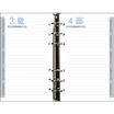 Recharge pour organiseur Exatime 17 - 1 jour par page - 10,5 x 17,2 cm - Exacompta