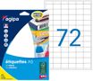Apli Agipa - Etui A5 - 1152 Étiquettes blanches multi-usages - 16 x 22 mm - coins arrondis - réf 114007
