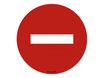Take Care by CEP - Sticker de signalisation : sens interdit - 45 cm de diamètre