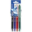 Pilot FriXion Ball Clicker - 4 Rollers effaçables - couleurs assorties