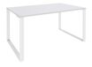 Bureau droit LOFTER - L160 cm - Plateau Blanc - pied Blanc