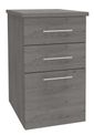 Caisson bout de bureau EXPRIM/LOFTER - L47 x P60 cm - imitation chêne gris