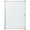 Nobo - Vitrine d'intérieur extra plate - 9 feuilles A4 - surface magnetique - porte battante - 73 x 98 x 2,5 cm