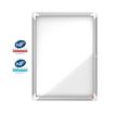Nobo - Vitrine extérieure - porte battante - 4 feuilles A4 - Surface magnétique