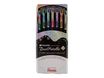 Pentel Hybrid Dual Metallic - 7 Rollers - couleurs métalliques assorties