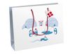 Clairefontaine - Sac cadeau - pingouins bleu - 37,3 cm x 11,8 cm x 27,5 cm