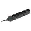 zenitech - Multiprise 5 prises avec interrupteur - noir - 1,5m