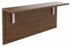 Tablette pour banque d'accueil OLA - réglable en hauteur - L120 x P30 cm - equerre blanche (A positionner sur module haut ou retour direct haut) - noyer