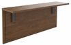 Tablette pour banque d'accueil OLA - réglable en hauteur - L140 x P30 cm - equerre carbone (A positionner sur module haut ou retour direct haut) - noyer