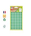Apli Agipa - 462 Pastilles adhésives recyclées - vert - diamètre 8 mm - réf 101777