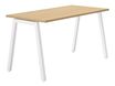 Bureau CONNEXION - 160 cm - Pieds métal - Chêne/blanc