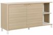 Crédence ABSOLU - L160 x H83 x P45 - 2 portes et 2 niches - Chêne structuré
