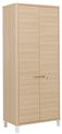 Armoire haute ABSOLU - L81 x H188 x P45 - 2 portes - Chêne structuré