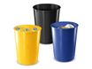 CEP CepPro - Kit de tri sélectif 3 corbeilles - noir, jaune, bleu cobalt - 40L